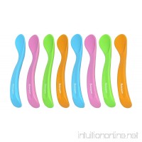 Bakerpan Silicone Soft Baby Feeding Spoons  Set of 8 - B06WPB73VH